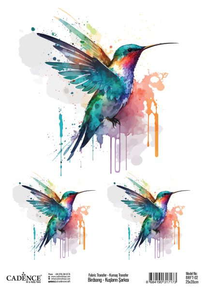 BirdSong Collection Fabric Transfer BRFT-02 25x35