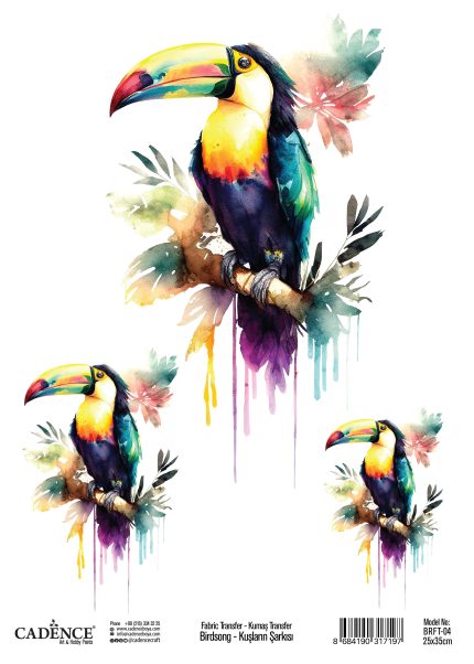 BirdSong Collection Fabric Transfer BRFT-04 25x35