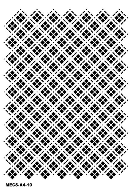 Modern Etnik Stencil MECS-A4-10 21x30